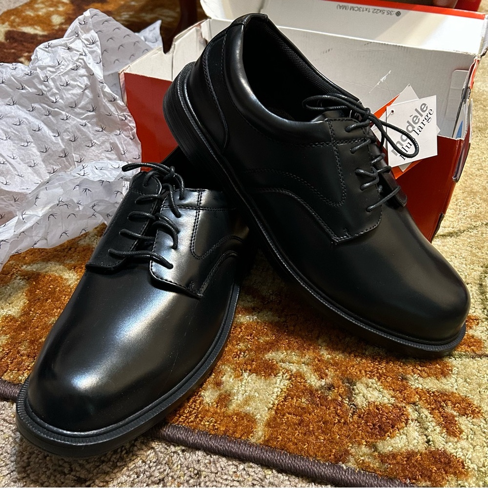 Deer Stags Black Men's Dress Shoes